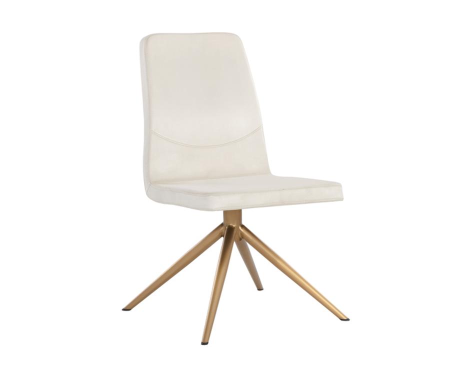 HILDA SWIVEL DINING CHAIR - VIENNA CREAM by Sunpan