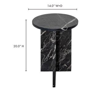 GRACE ACCENT TABLE BLACK MARBLE by Moes Home