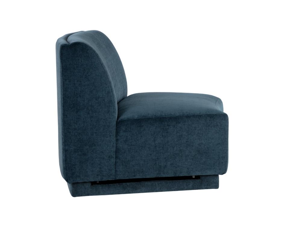 JACLYN MODULAR - ARMLESS CHAIR - DANNY DUSTY BLUE by Sunpan