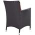 Minerva Dining Outdoor Patio Armchair In Espresso Curant by Modway Furniture