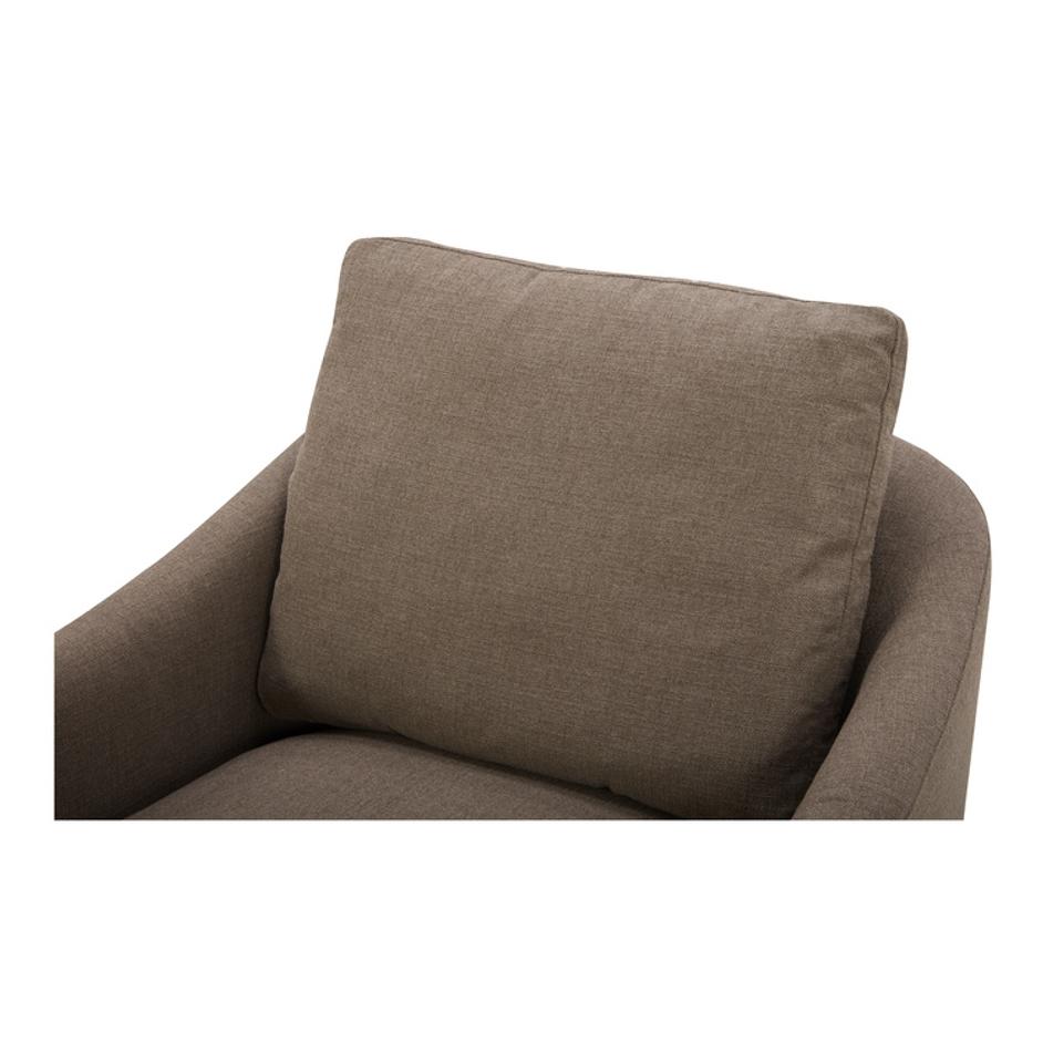 Linden Swivel Chair Soft Taupe by Moes Home