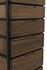 Seoul Tallboy Dark Walnut and Industrial Steel Chest of Drawers by Noir Furniture