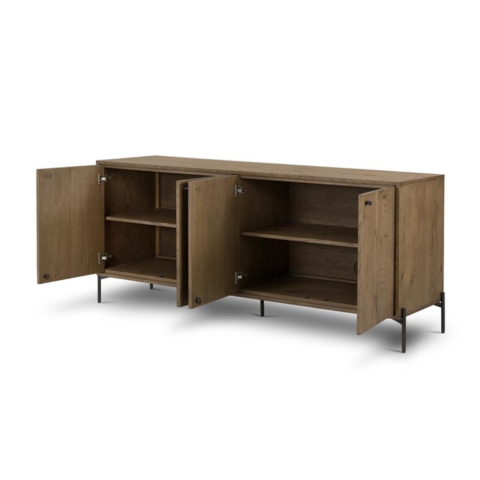 Eaton Sideboard In Amber Oak Resin by FOUR HANDS