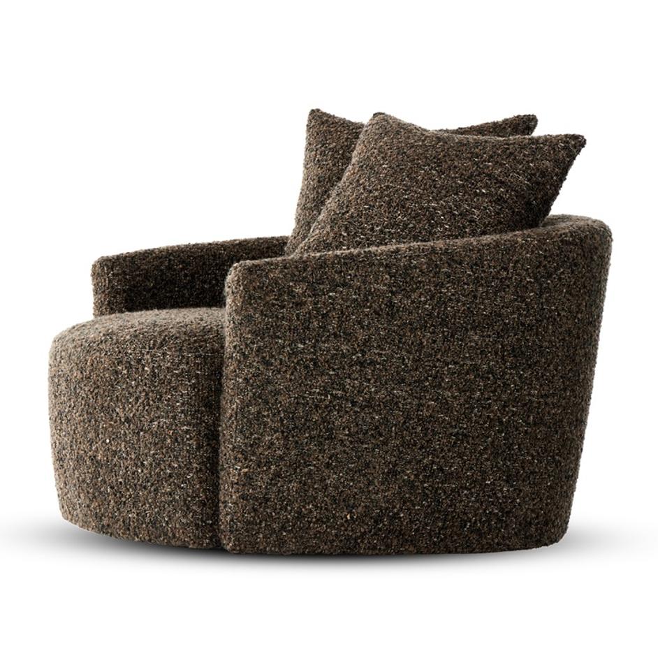 Chloe Swivel Chair In Ivan Granite by FOUR HANDS