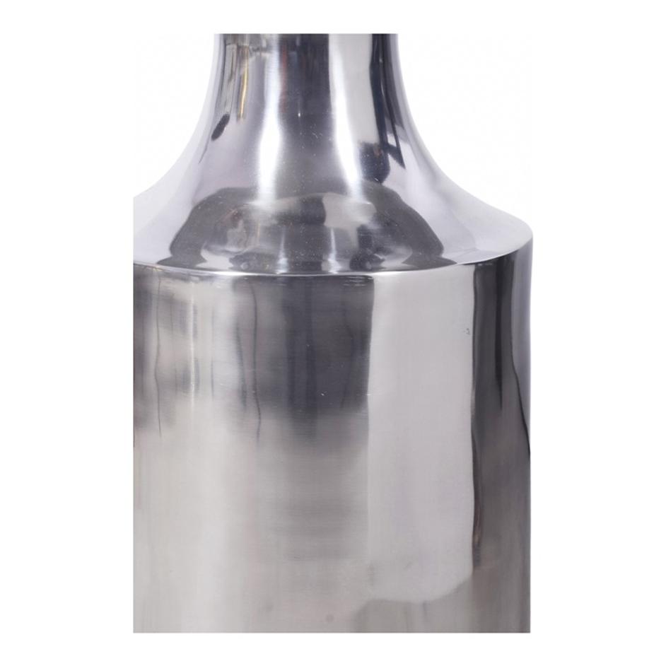 RASSA POLISHED SILVER ACCENT TABLE by Moes Home