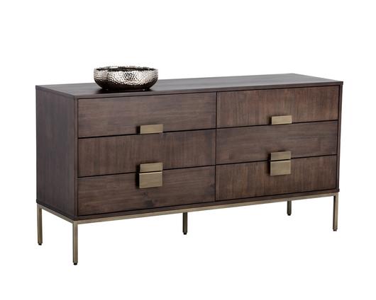 Jade Dresser - Antique Brass - Dark Mango by Sunpan