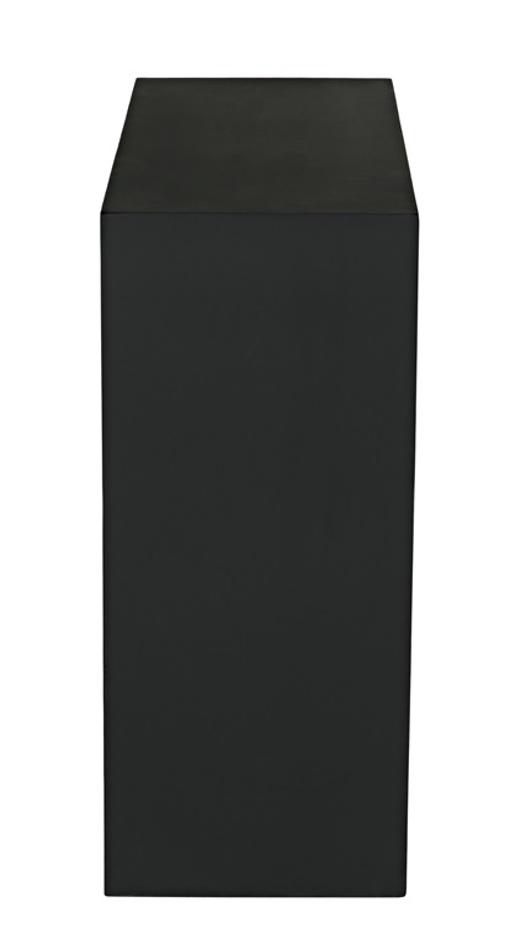 Maximus Console/Side Table, Black Steel by Noir Furniture