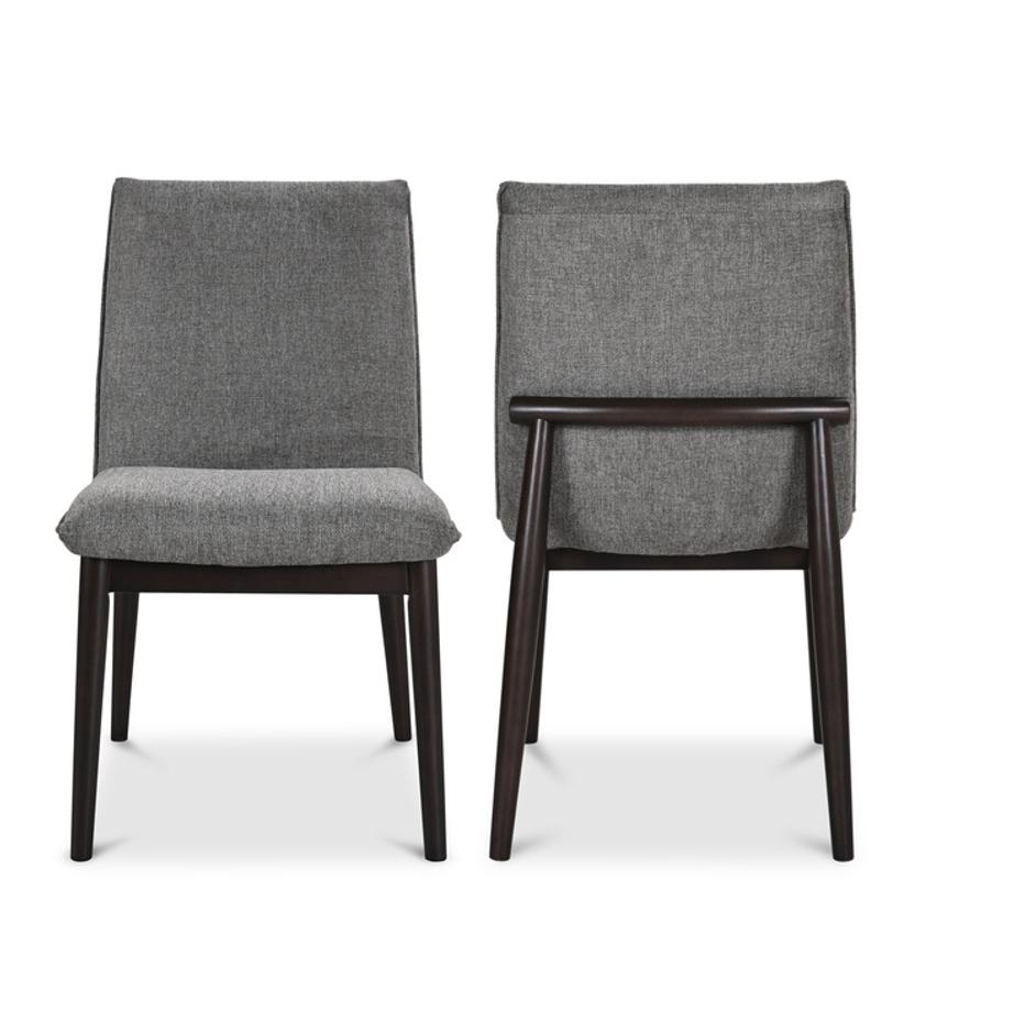 Charlie Dining Chair Dark Grey – Set Of Two by Moes Home