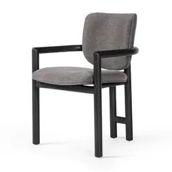 Madeira Dining Chair In Ebony Oak by Four Hands