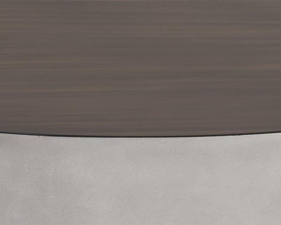 Diaz Coffee Table - Grey - Wood Grain Brown by Sunpan
