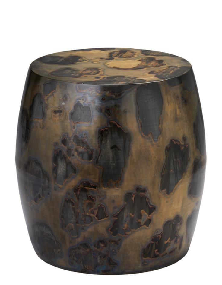 Realm Side Table, Acid Wash Metal by Jamie Young