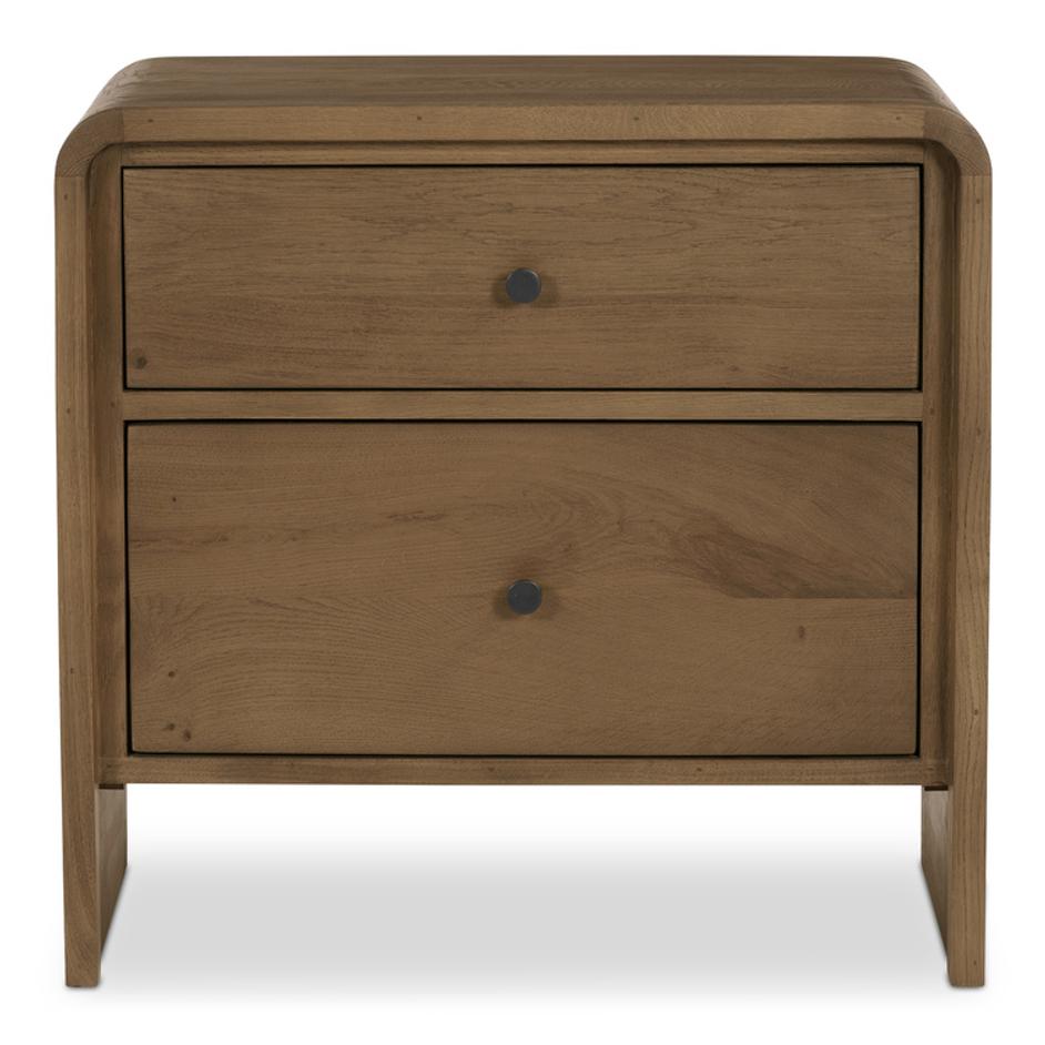 Riley Nightstand Oak by Moes Home