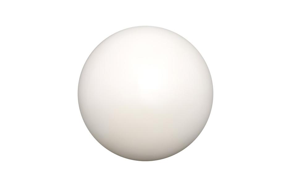 Sphere-In-Half, Pearl White by Phillips Collection