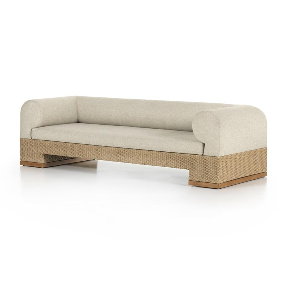 Joss Outdoor Sofa In 106" In Natural Teak by FOUR HANDS