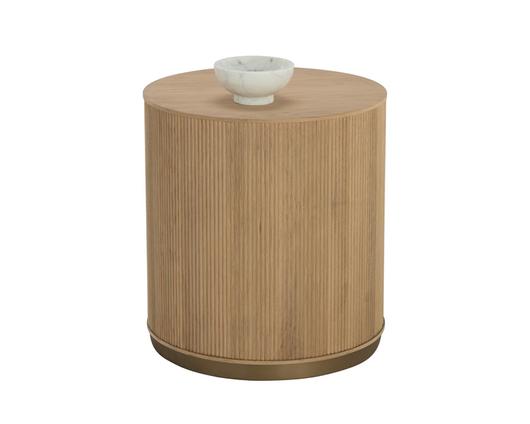 KALLA SIDE TABLE - RUSTIC OAK by Sunpan