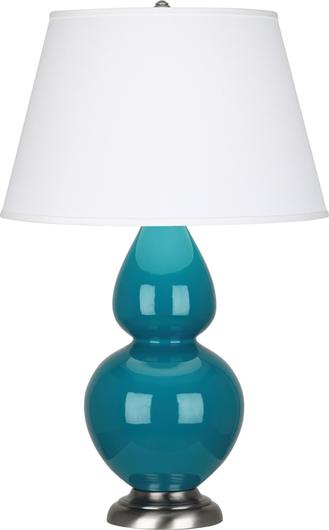 Peacock Double Gourd Table Lamp by Robert Abbey