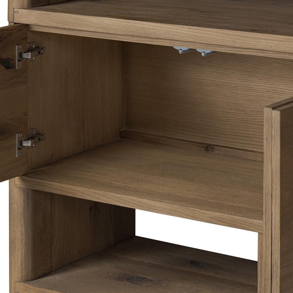 Noeline Wide Bookcase - Worn Oak by Four Hands