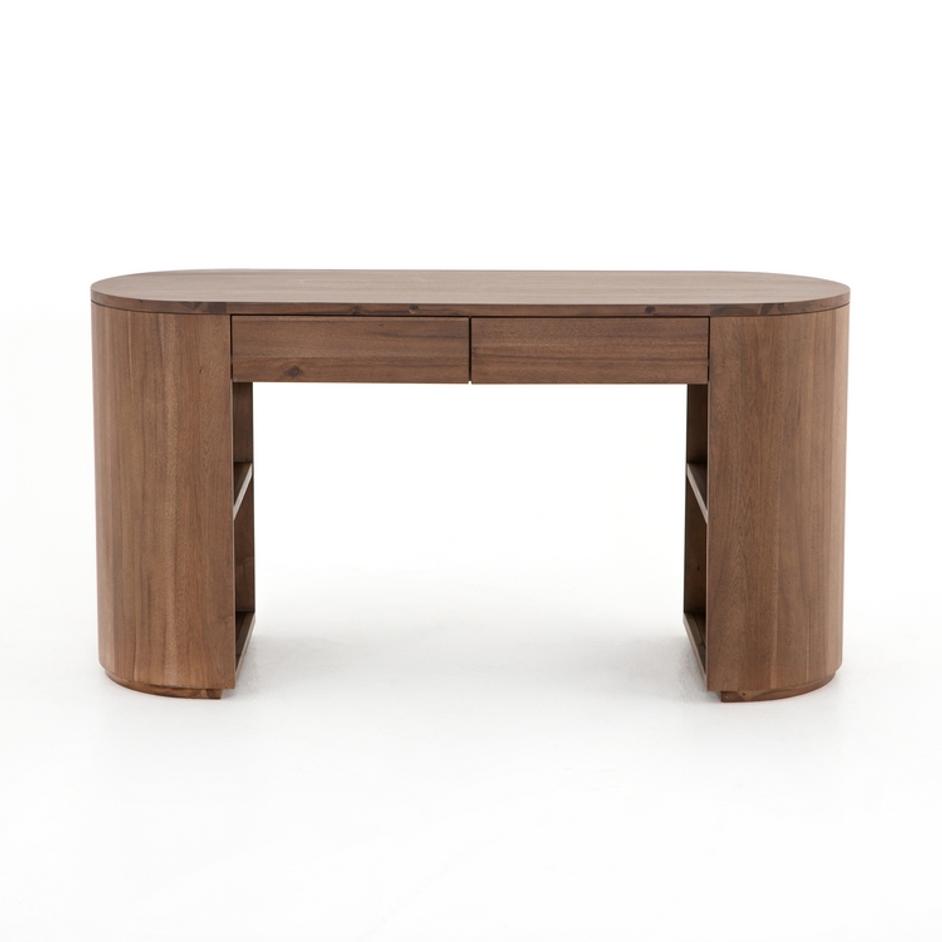 Pilar Desk in Caramel Brown Veneer by FOUR HANDS