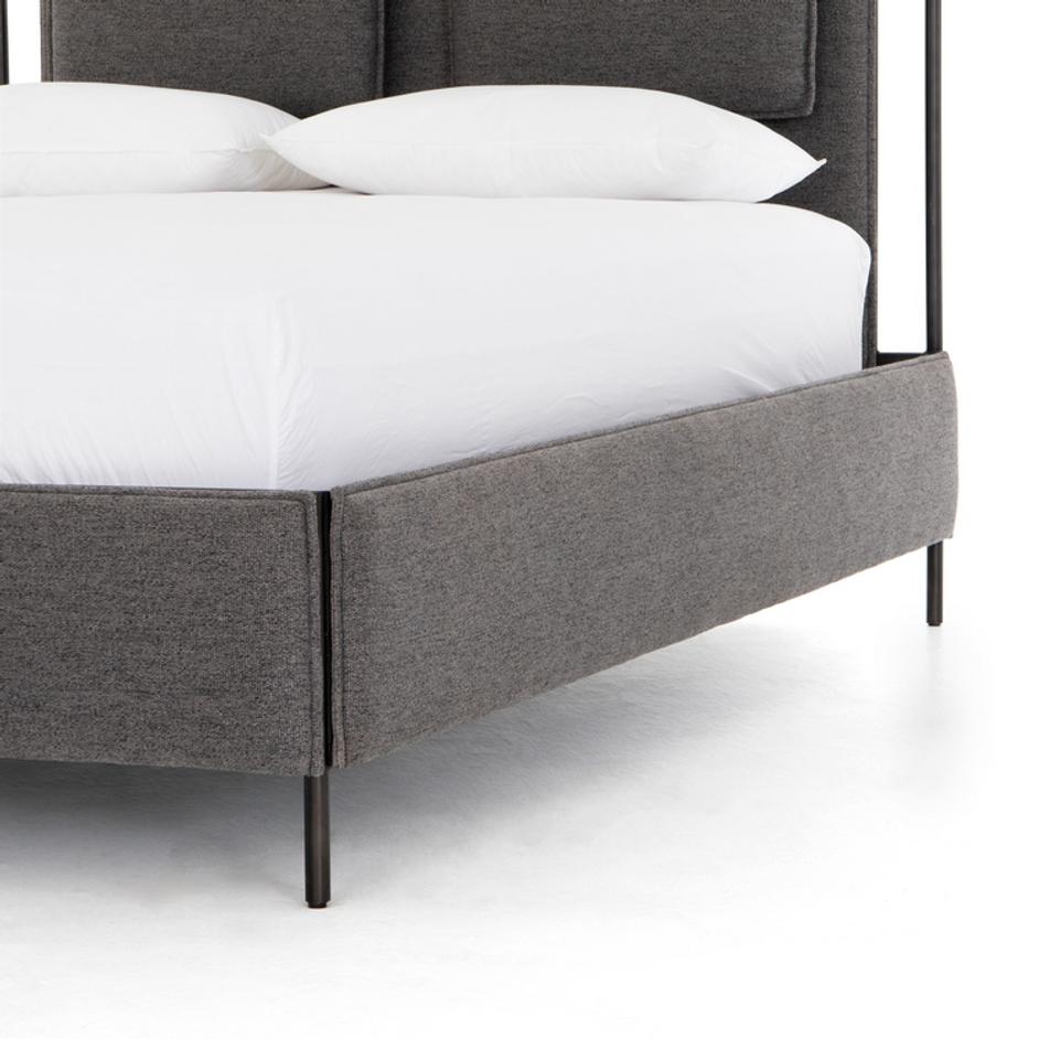 Leigh Bed In San Remo Ash In King by FOUR HANDS