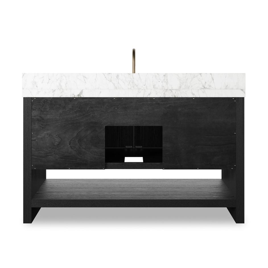 Anthem Single Wide Vanity - Black Wash Oak Veneer by Four Hands