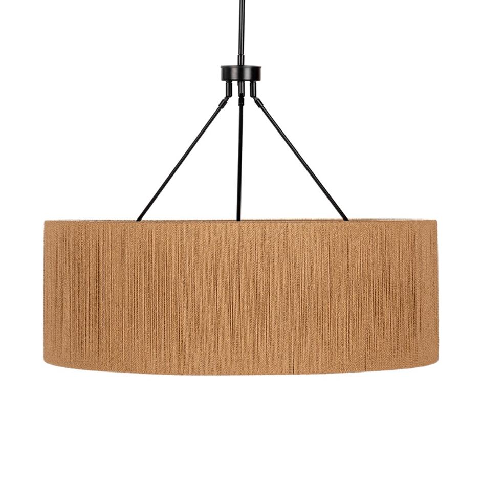 Dobson Pendant Natural/Black by Classic Home