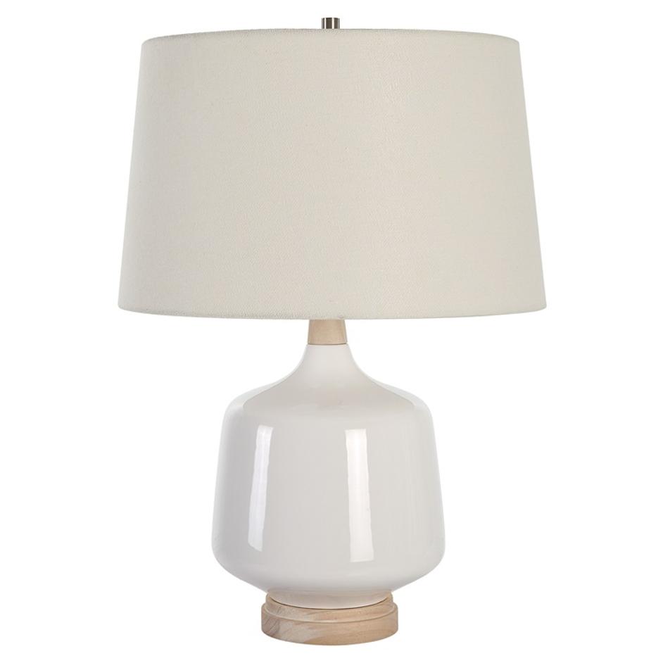 Opal Gloss White Table Lamp by Uttermost