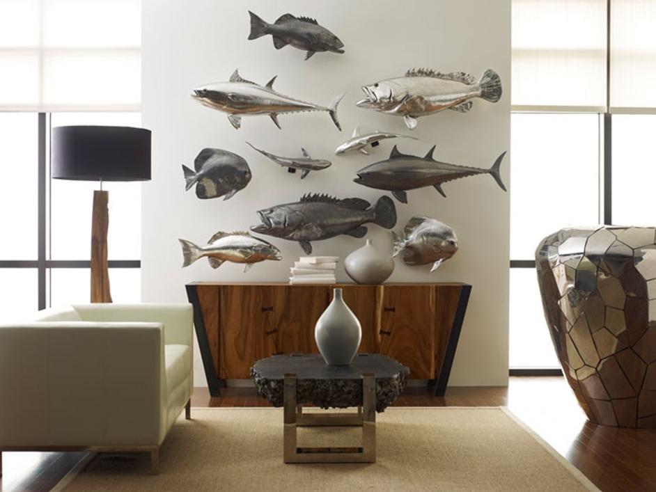 Estuary Cod Fish, Polished Aluminum by PHILLIPS COLLECTION