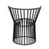 Ellsworths Industrial Steel Chair in Matte Black by Noir Furniture