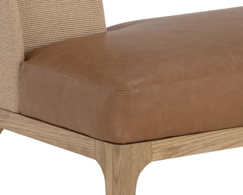 BROCCO BANQUETTE - MILLIKEN COGNAC by Sunpan