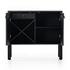 Isador Bar Cabinet In Black Wash Poplar by FOUR HANDS