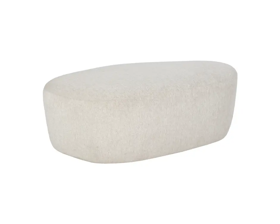 SORAYA OTTOMAN - DOVE CREAM by Sunpan