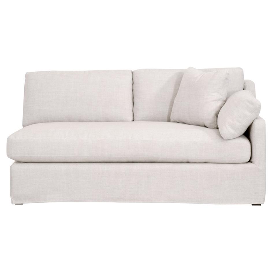Lena Modular Slipcover 2-Seat Right Slope Arm Sofa by Essentials For Living