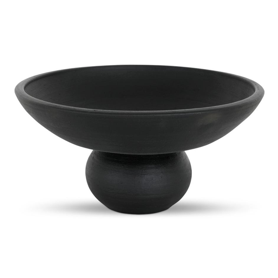 Asha Decorative Bowl Black Terracotta by Moes Home