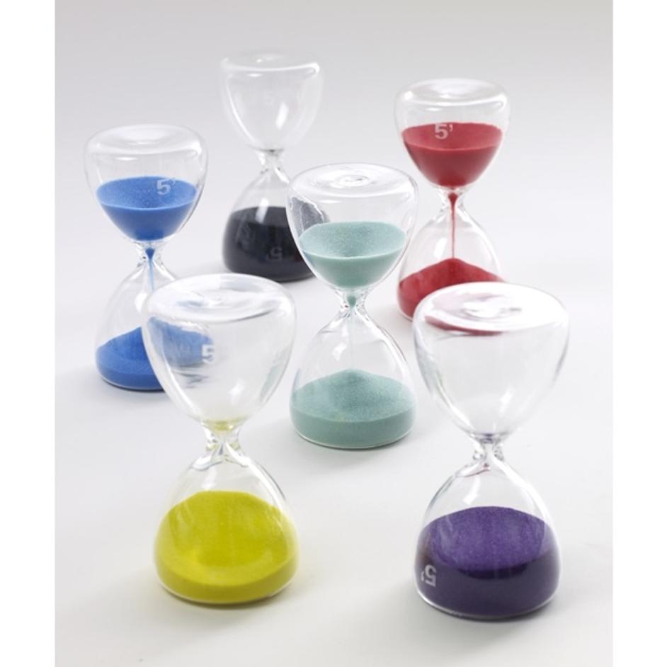 6 3-5Min Hourglasses by BIDK Home