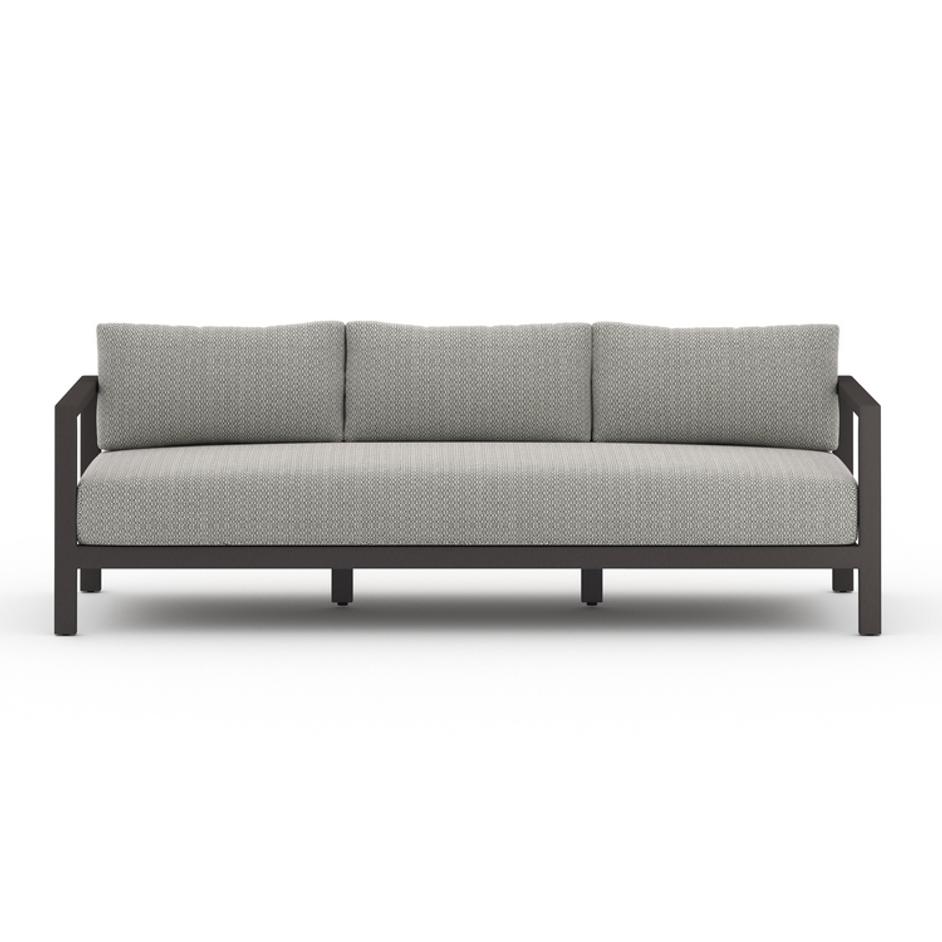 Sonoma Outdoor Sofa 88 in Bronze/Faye Ash by FOUR HANDS