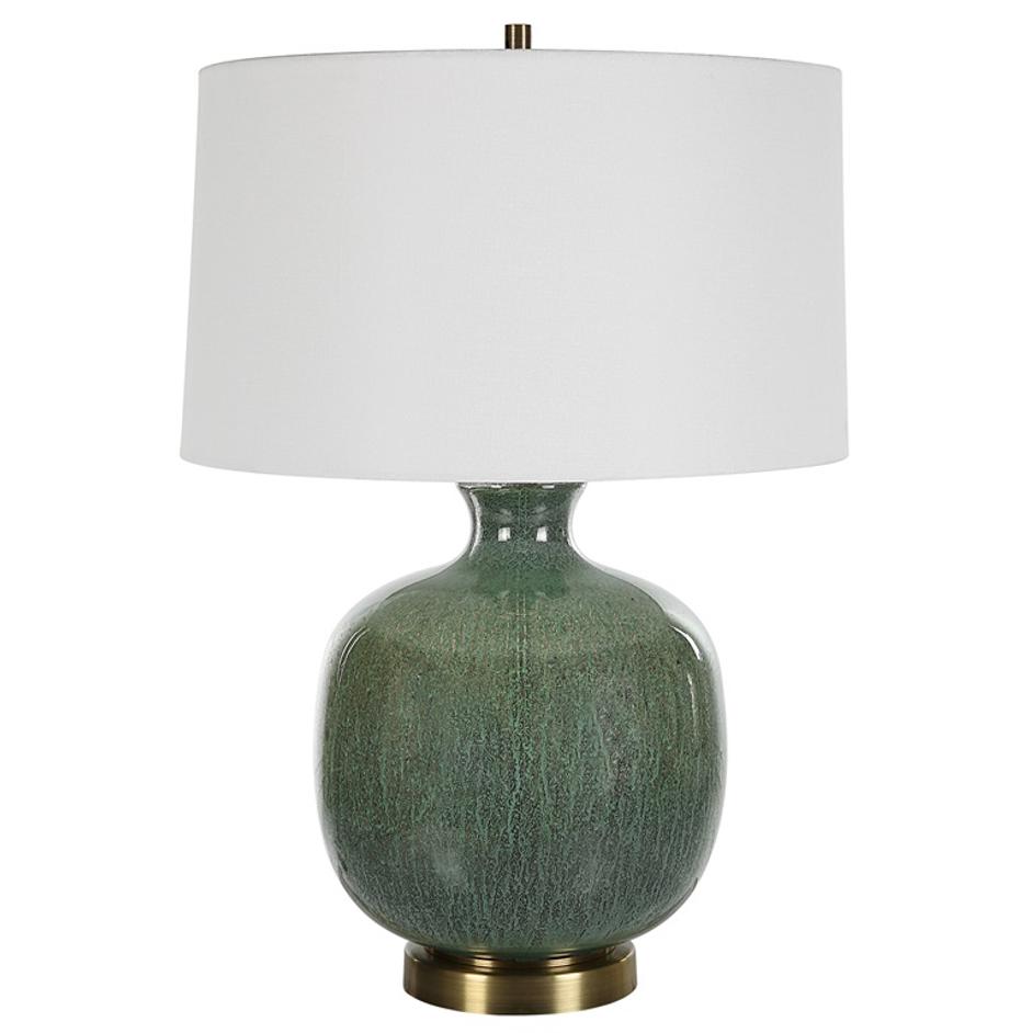 Nataly Aged Green Table Lamp by Uttermost