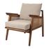 Teramo Rattan Accent Arm Chair In Mid Brown by New Pacific Direct
