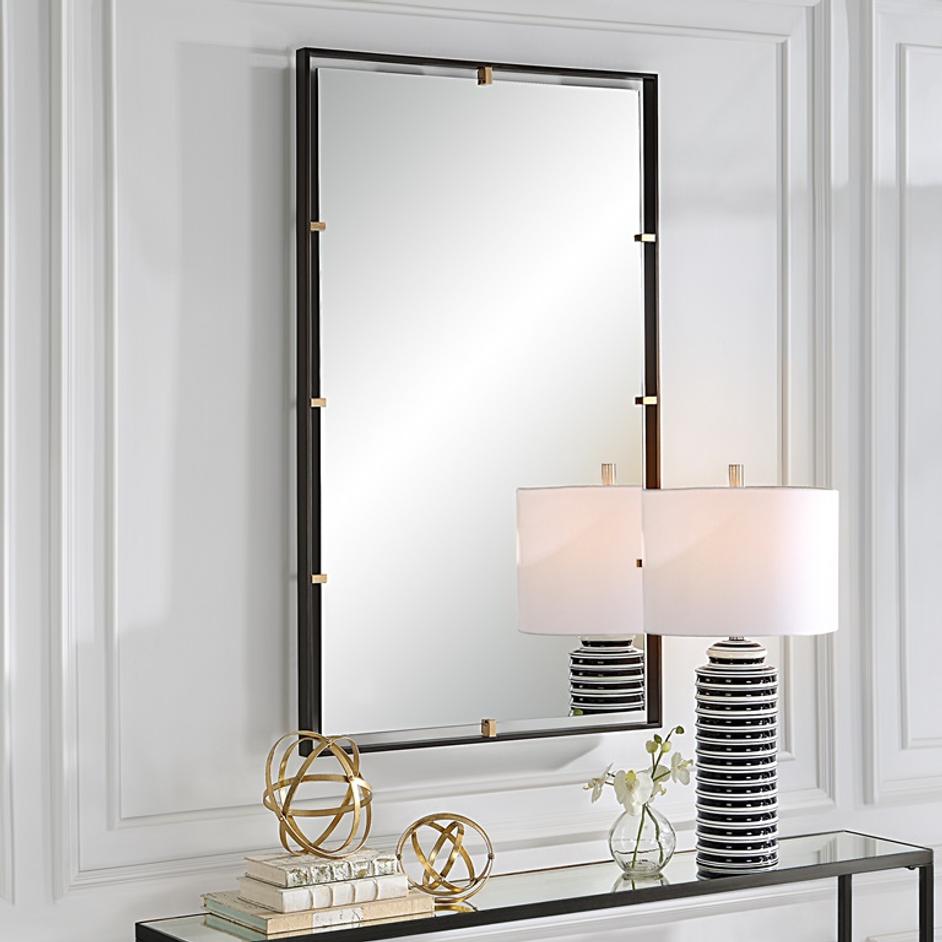 Egon Rectangular Bronze Mirror by Uttermost