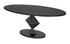 Katana Oval Dining Table, Black Metal by Noir Furniture