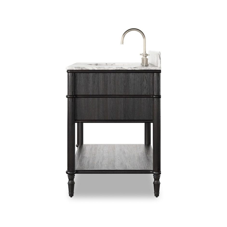 Toulouse Single Vanity - Satin Black Veneer by Four Hands