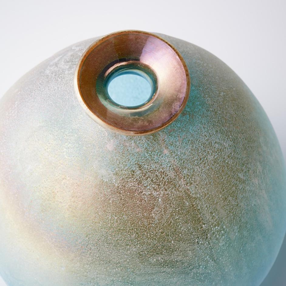 Sea Of Dreams Vase in Turquoise and Scavo by Cyan Design