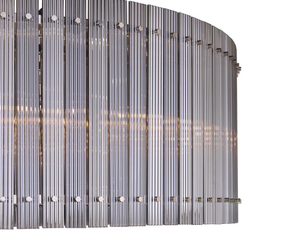 KORE CHANDELIER - LARGE - NICKEL - SMOKE GREY by Sunpan