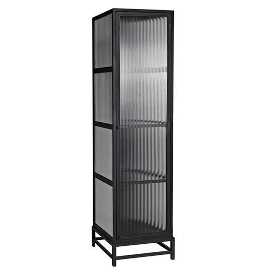 Chandler Tall Cabinet, Black Steel by Noir Furniture