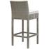 Brandon Outdoor Patio Wicker Rattan Bar Stool In Light Gray White by Modway Furniture