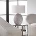 Cyprien Gray White Table Lamp by Uttermost