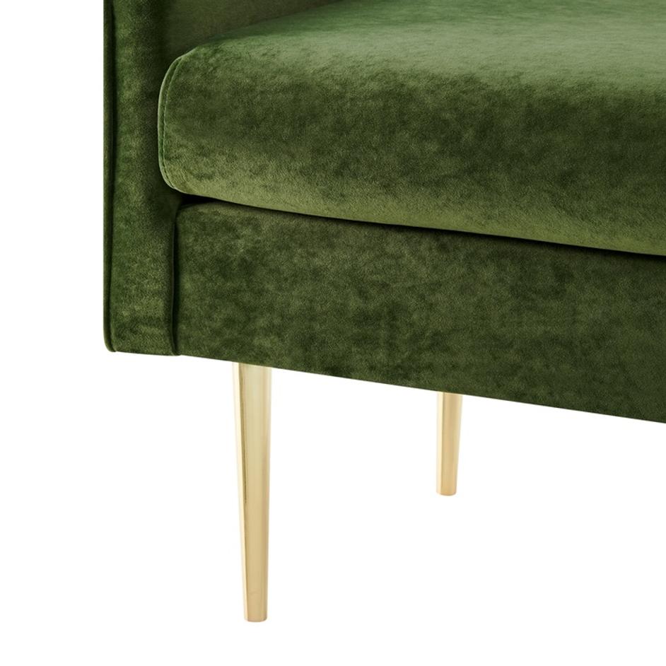Marsha KD Velvet Bench, Dainty Green by New Pacific Direct