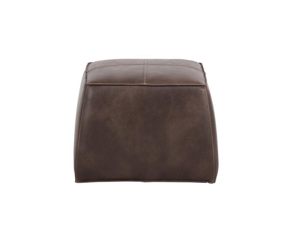 Aspen Ottoman - Havana Dark Brown by Sunpan