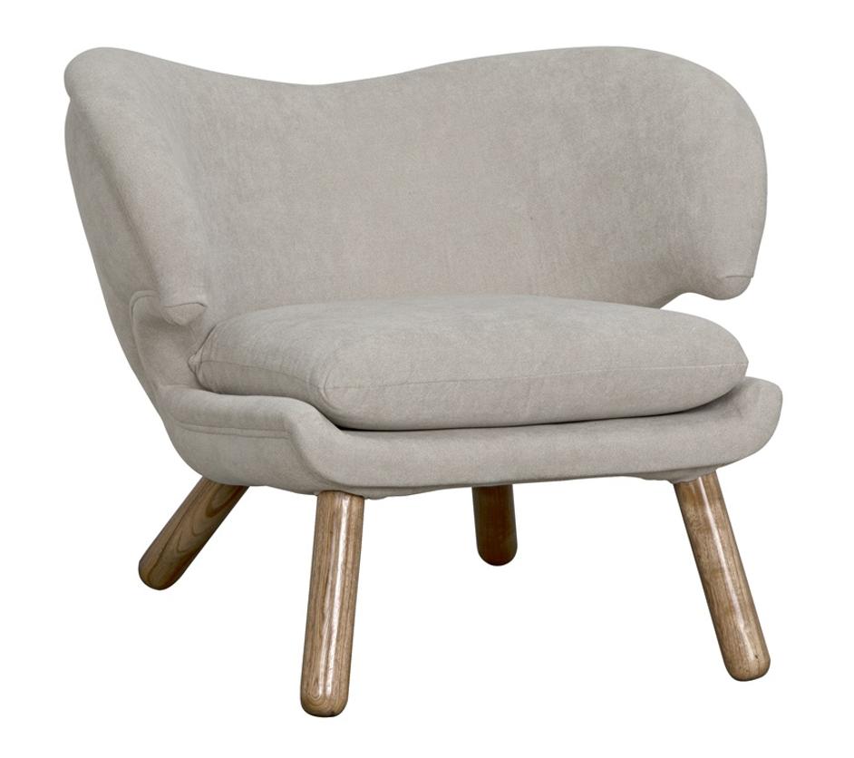 Valerie Chair with Wheat Fabric by Noir Furniture