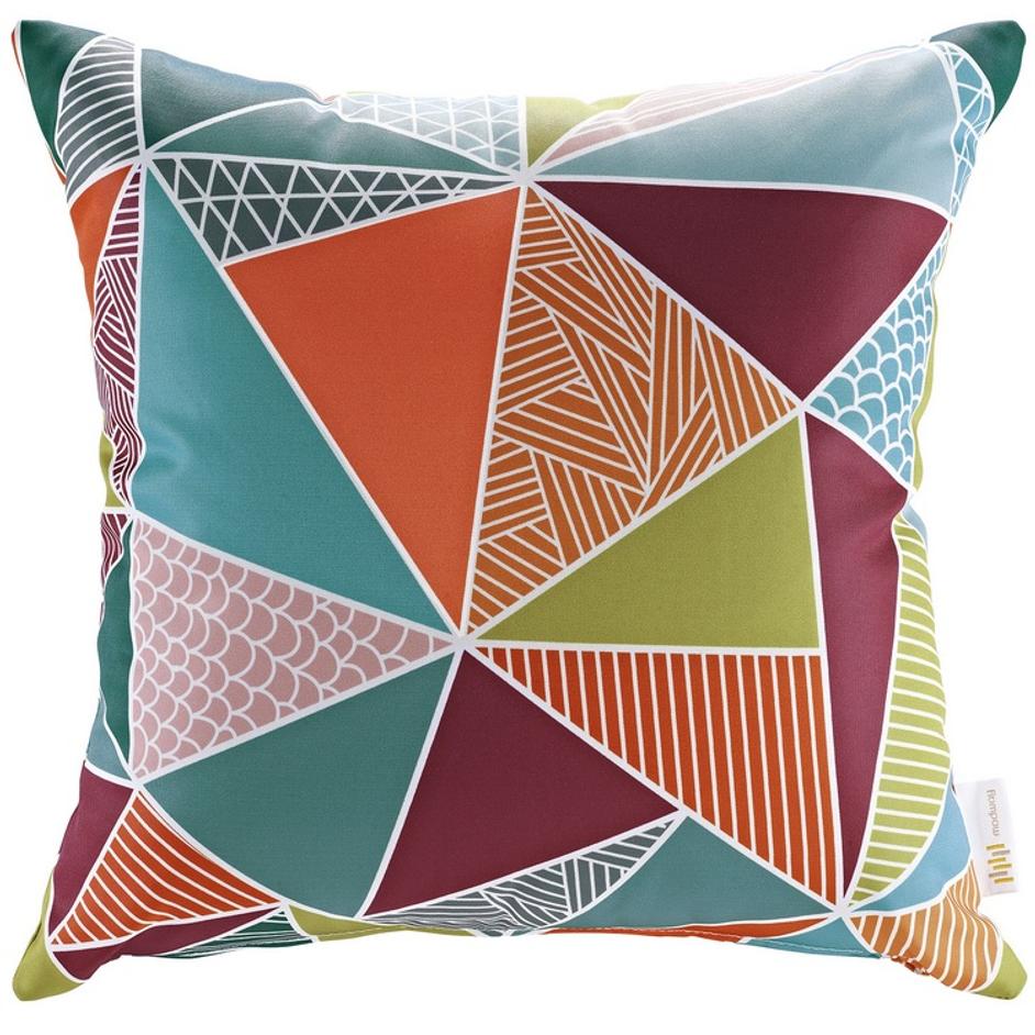Varick Outdoor Patio Single Pillow In Mosaic by Modway Furniture