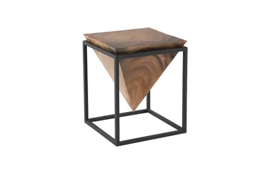 Inverted Pyramid Side Table, Natural by PHILLIPS COLLECTION